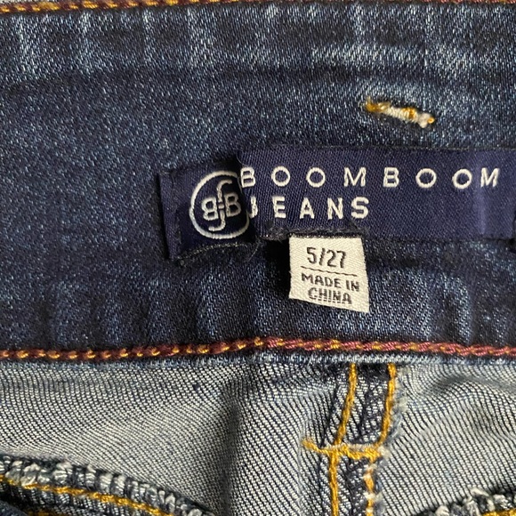 BoomBoom Jeans Women’s Blue High Rise Skinny Stretch Denim Distressed 5/27 - Picture 8 of 15